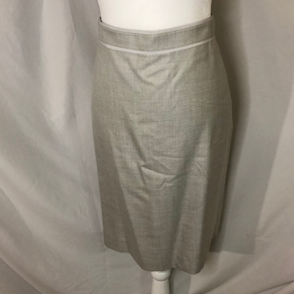 Brooks Brothers Gray Pencil Skirt